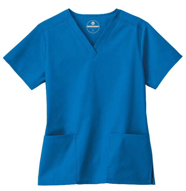 Ladies 2 Pocket V-Neck Top by Fundamentals with Ochsner/MDA Logo, , large image number 6